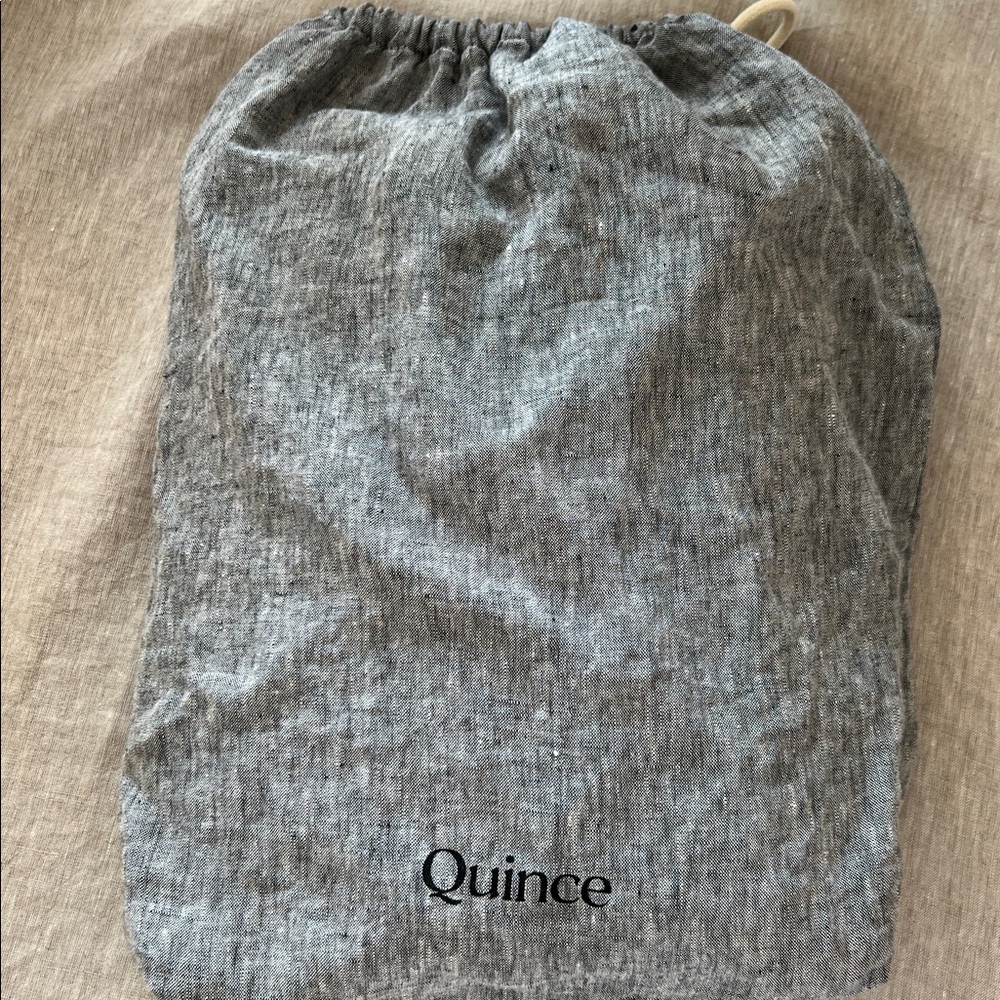 Quince Heather Gray Cotton Sheet Set - Picture 2 of 7